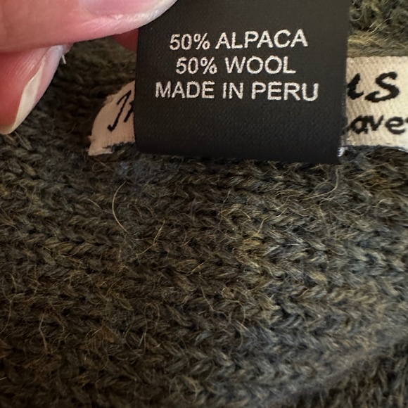 Hobo Boho Sweater Tote Bag Indigenous Weave Wool Alpaca - Picture 12 of 12